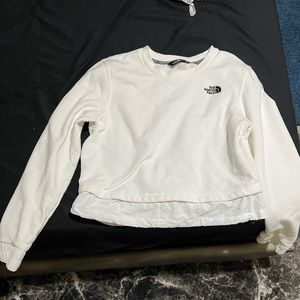 Cropped north face sweater